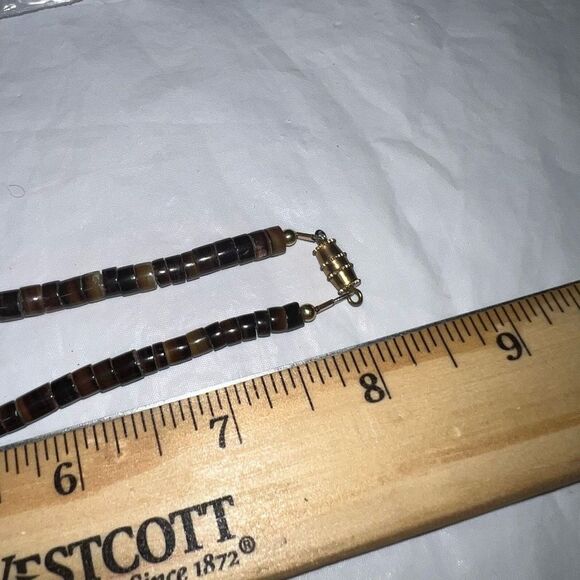 Vintage Pooka and Pearl Bead Necklace - Picture 6 of 6